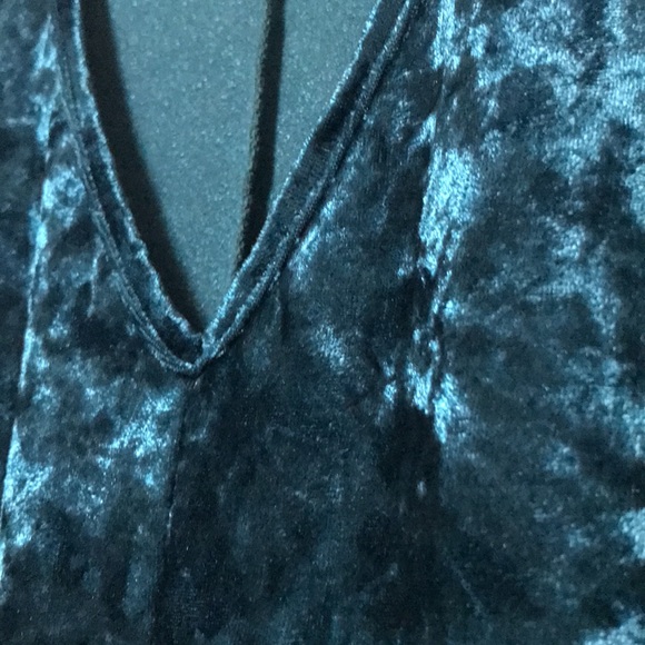 MMM Crushed Velvet Choker Dress, sz L - SEXY! - Picture 3 of 3